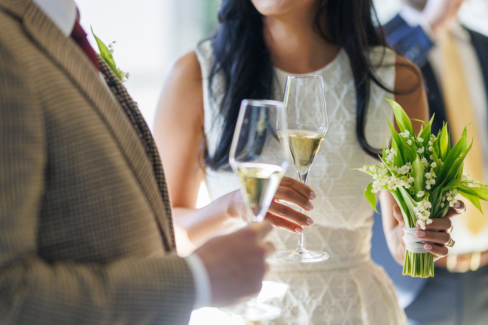 modern boutique-hotel micro wedding at r inn napa, Champagne and a 6-Guest Napa Hotel Wedding