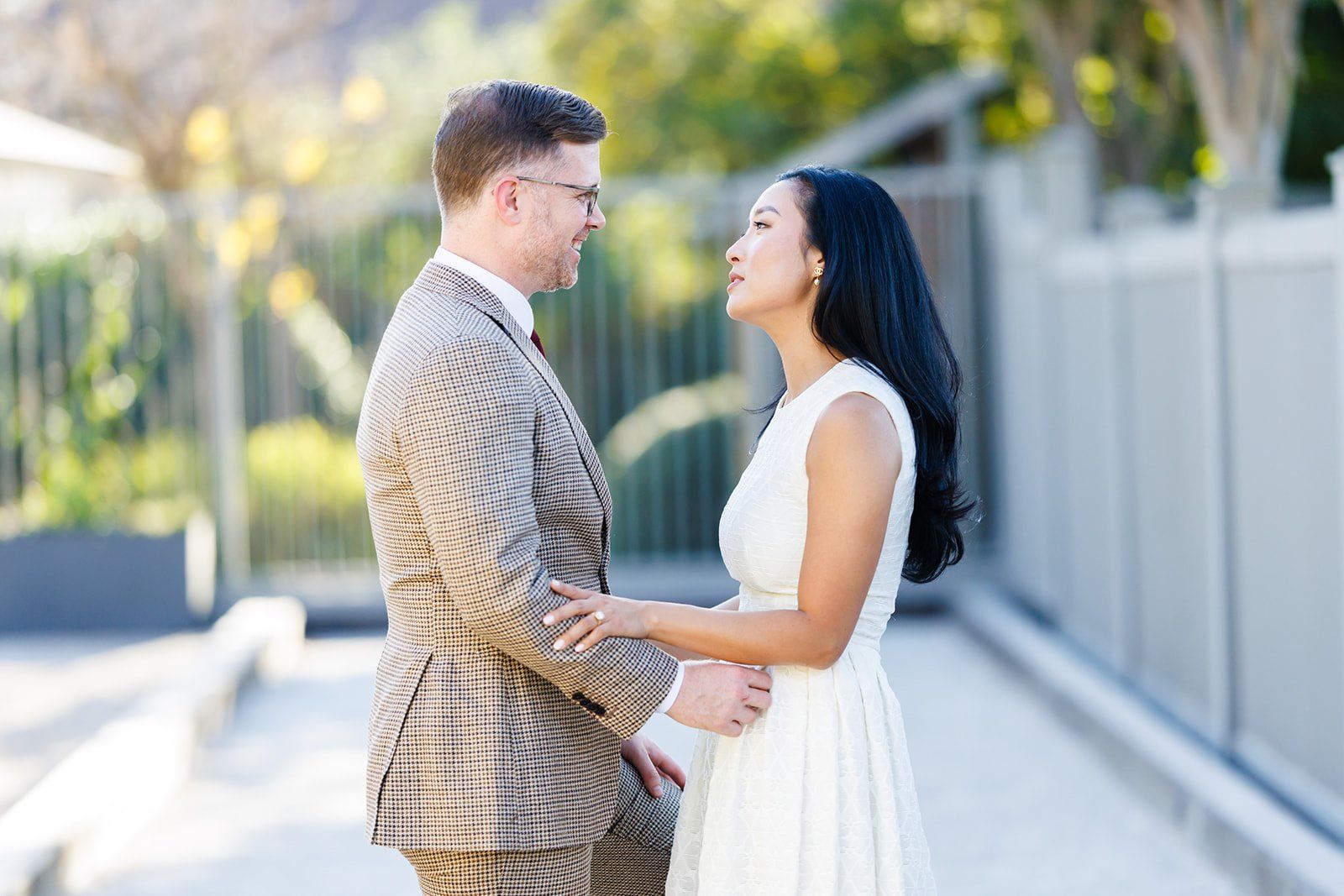 modern boutique-hotel micro wedding at r inn napa, A Napa Hotel Wedding Ceremony in the Garden Nook