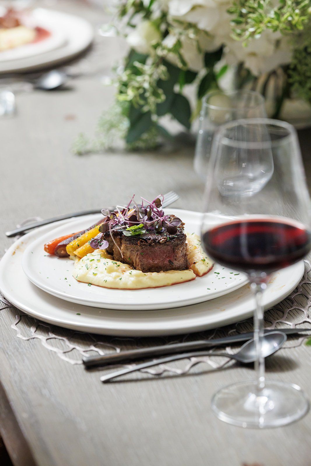 modern boutique-hotel micro wedding at r inn napa, A Chef's Table Dinner and Cake by the River