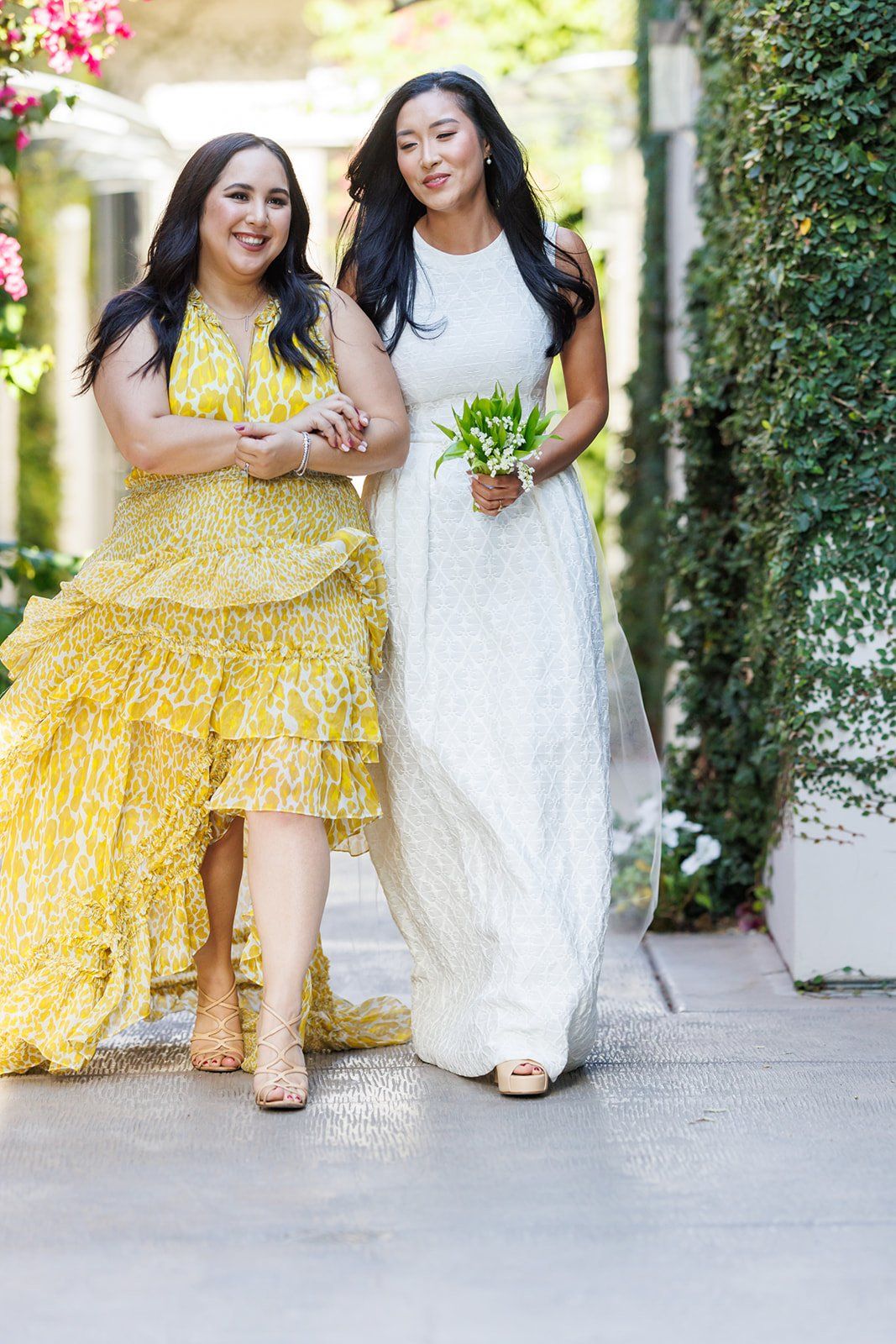modern boutique-hotel micro wedding at r inn napa, A Napa Hotel Wedding Ceremony in the Garden Nook