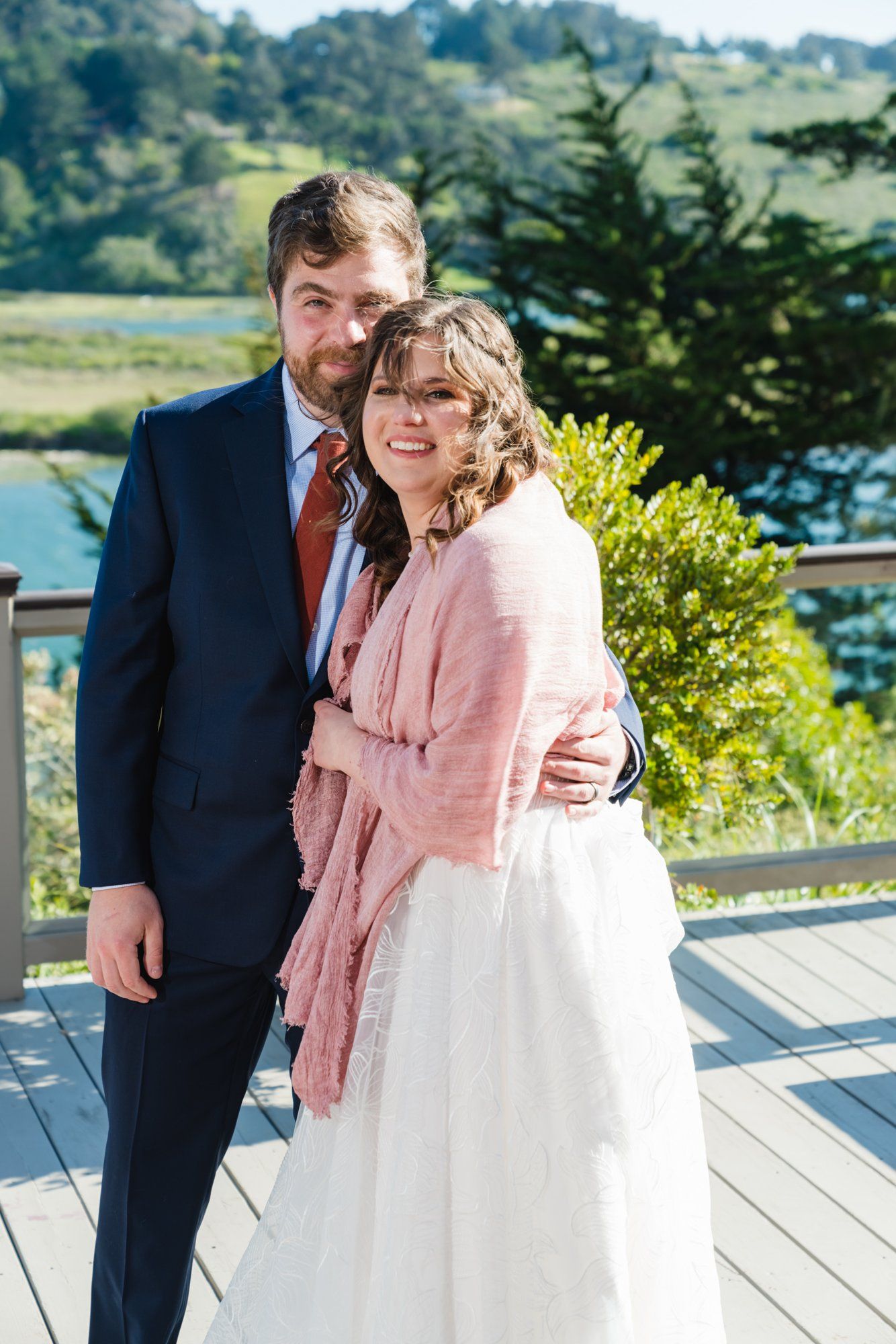 oceanfront airbnb minimony in jenner, Portraits Out at Goat Rock. Sonoma Coast Vacation-Rental Wedding