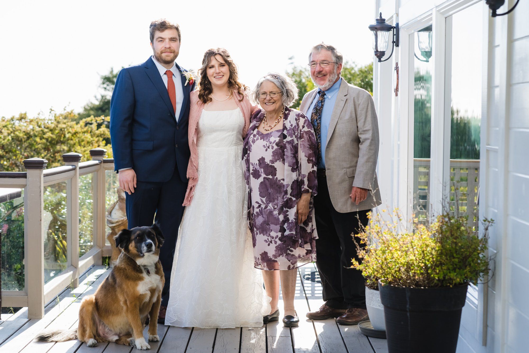 oceanfront airbnb minimony in jenner, Portraits Out at Goat Rock. Sonoma Coast Vacation-Rental Wedding