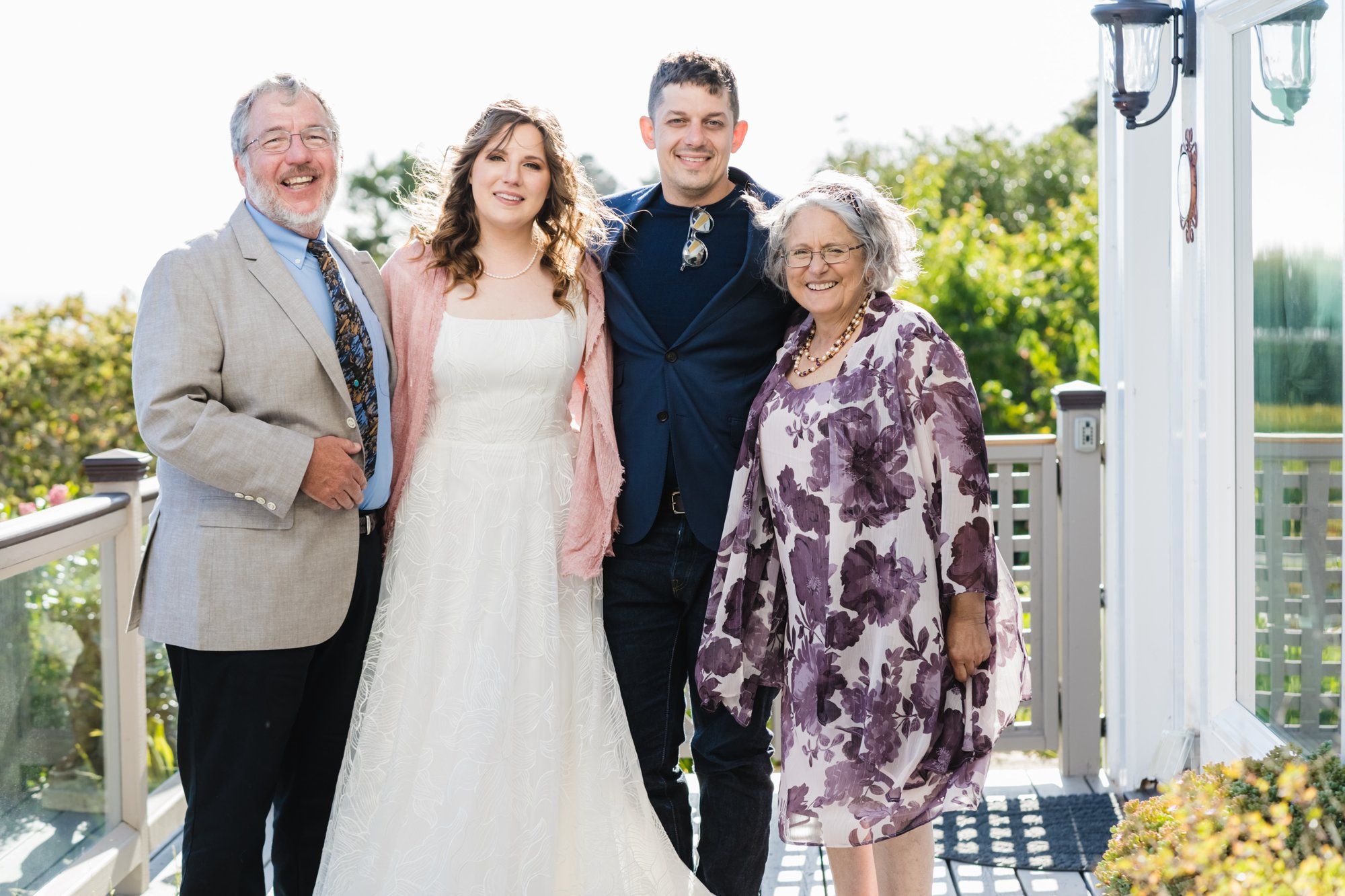 oceanfront airbnb minimony in jenner, Portraits Out at Goat Rock. Sonoma Coast Vacation-Rental Wedding