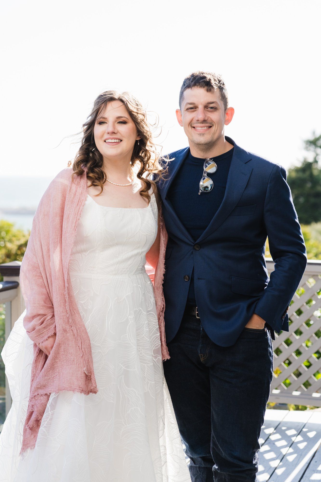 oceanfront airbnb minimony in jenner, Portraits Out at Goat Rock. Sonoma Coast Vacation-Rental Wedding