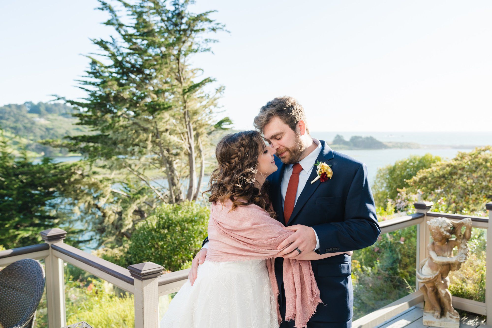 oceanfront airbnb minimony in jenner, Portraits Out at Goat Rock. Sonoma Coast Vacation-Rental Wedding