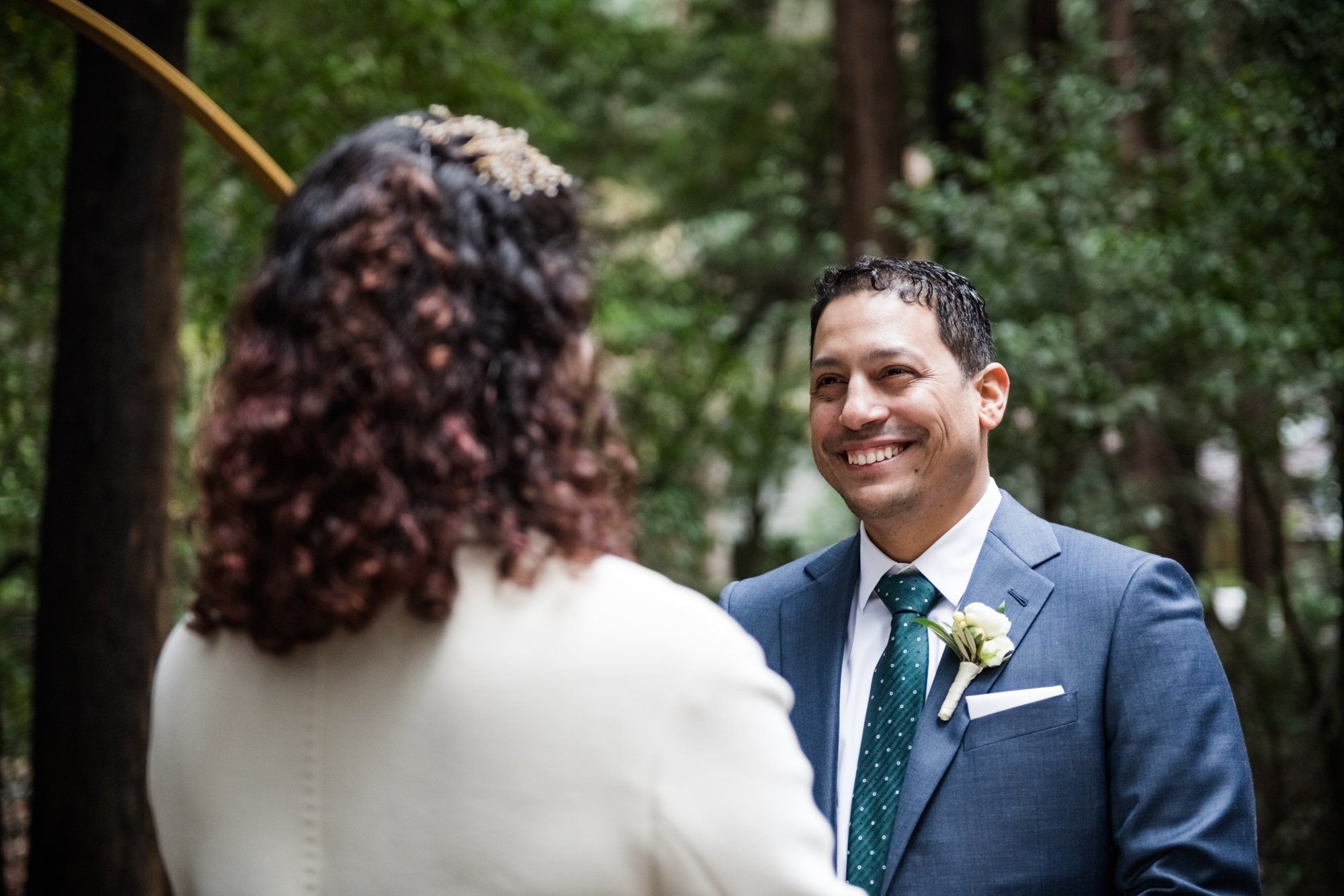 family-only redwoods minimony at old mill park, Vows in the Amphitheater, Ten Guests Under the Redwoods