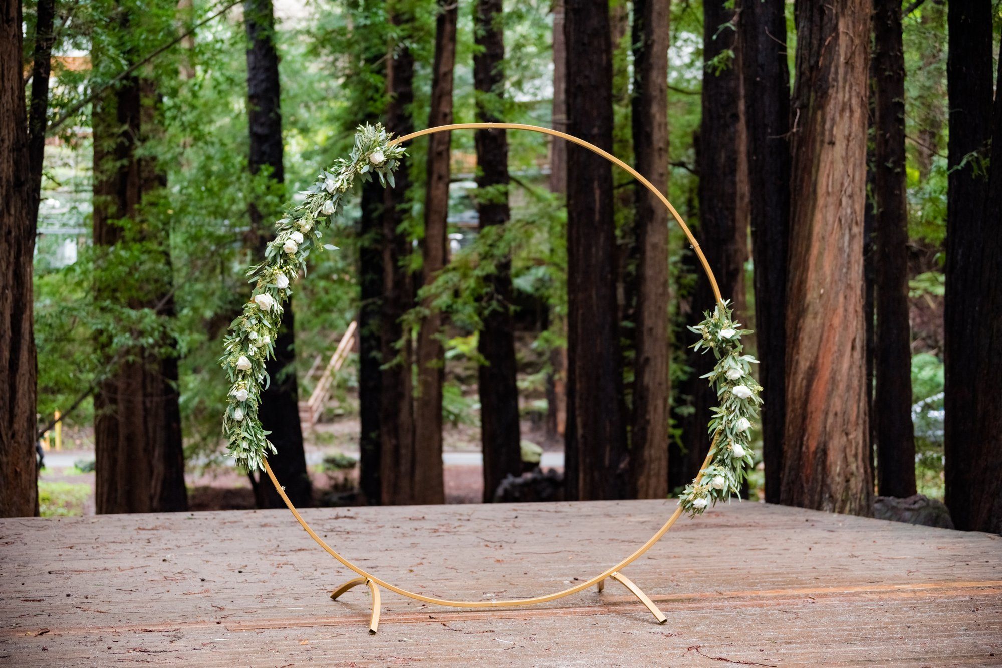 family-only redwoods minimony at old mill park, Vows in the Amphitheater, Ten Guests Under the Redwoods
