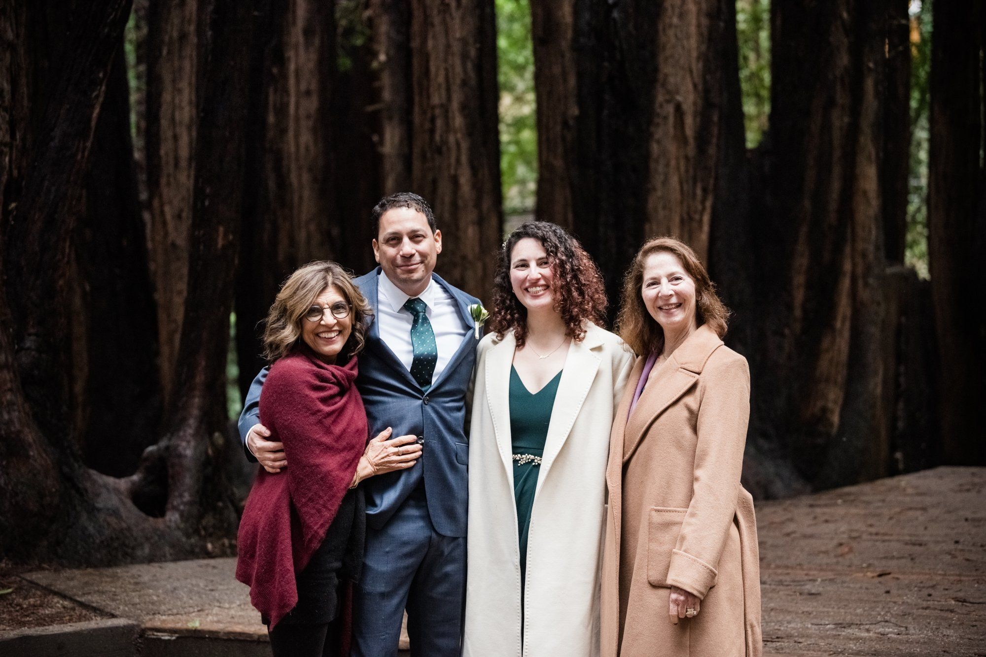 family-only redwoods minimony at old mill park, Family Photos in the Grove at Old Mill Park