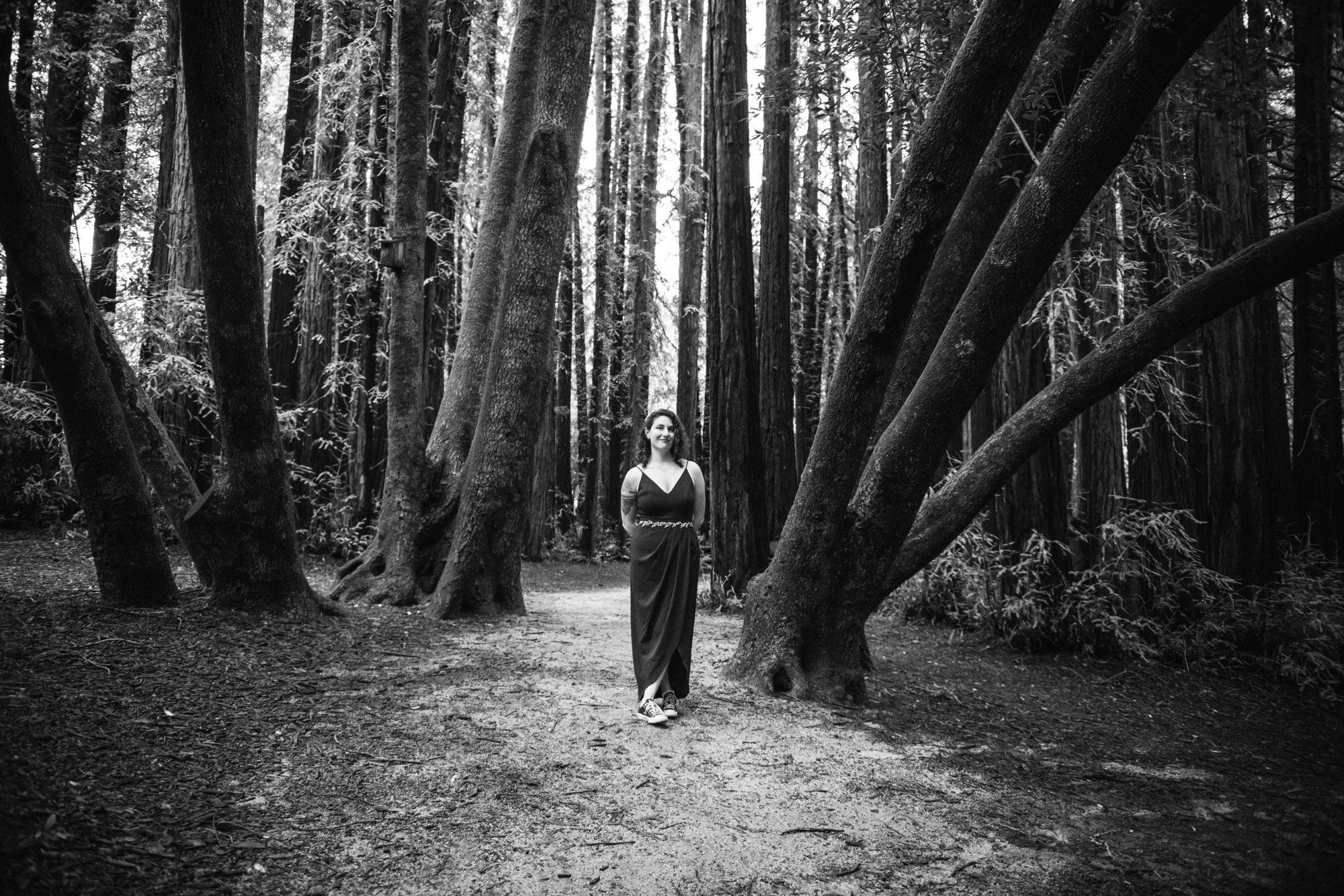 family-only redwoods minimony at old mill park, Family Photos in the Grove at Old Mill Park