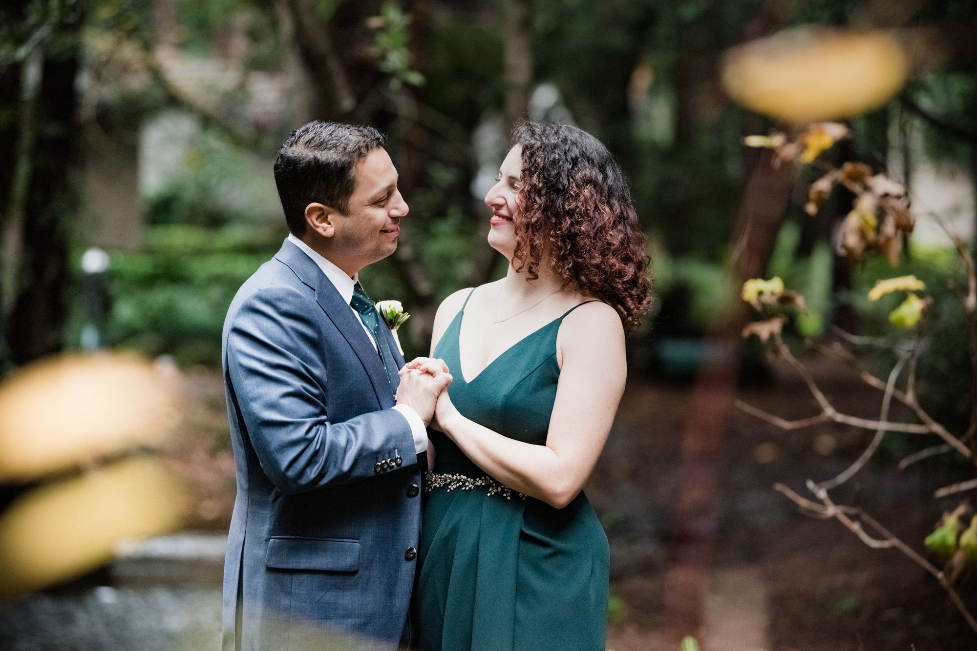 family-only redwoods minimony at old mill park, Vows in the Amphitheater, Ten Guests Under the Redwoods