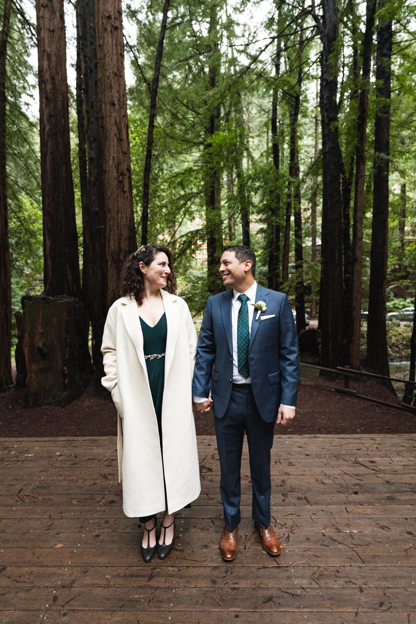 family-only redwoods minimony at old mill park, The Amphitheater. Ten Guests Under the Redwoods