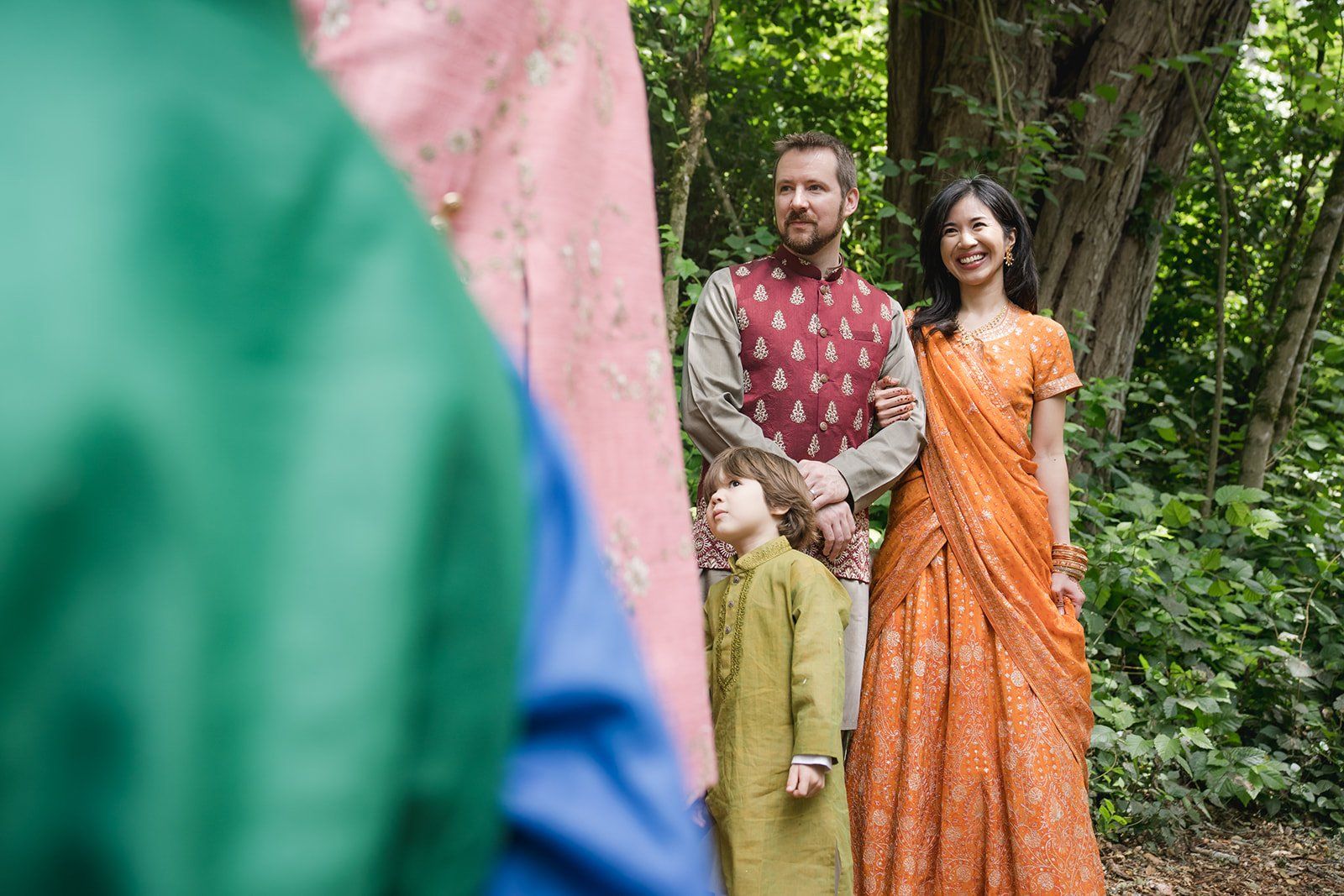 indian micro wedding, Family, and a Break Between Two Ceremonies