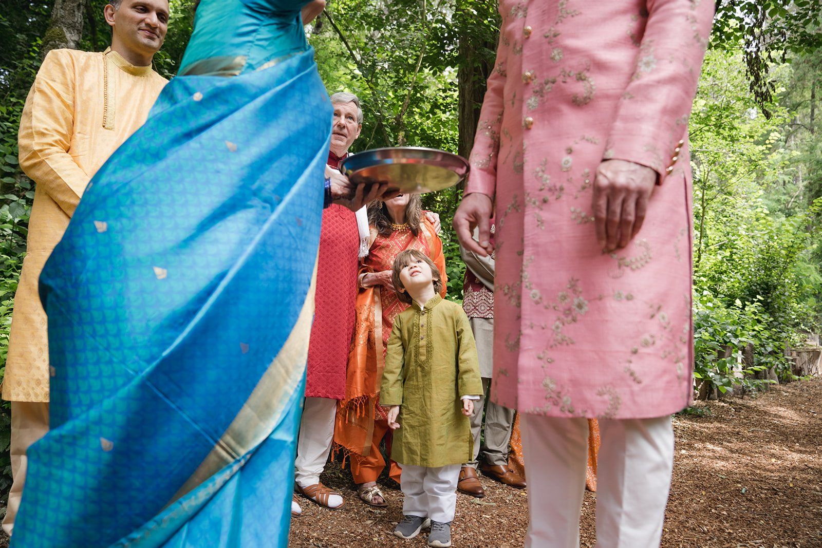 indian micro wedding, Family, and a Break Between Two Ceremonies