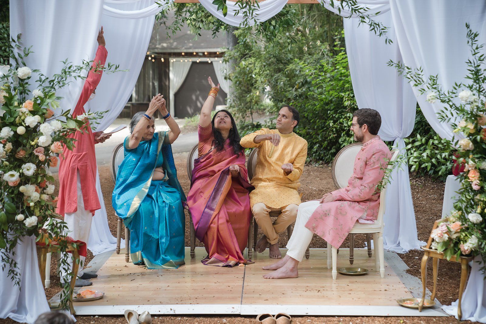 indian micro wedding, The Hindu Ceremony and the Western Vows. One Small Indian Wedding, Two Ceremonies