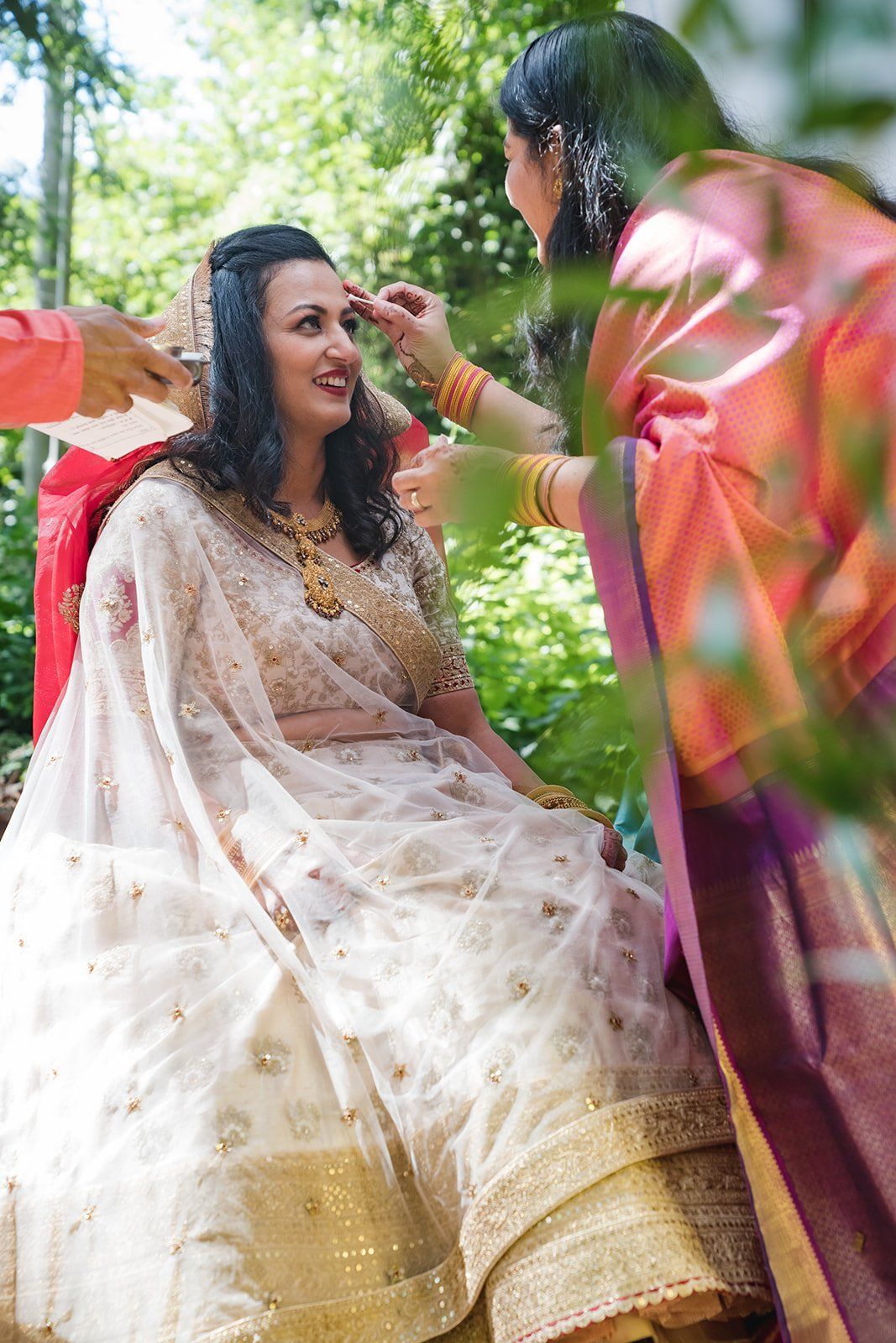 indian micro wedding, Getting Ready at Sand Rock Farm
