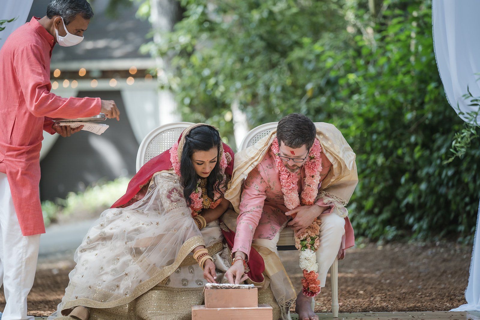indian micro wedding, The Hindu Ceremony and the Western Vows. One Small Indian Wedding, Two Ceremonies
