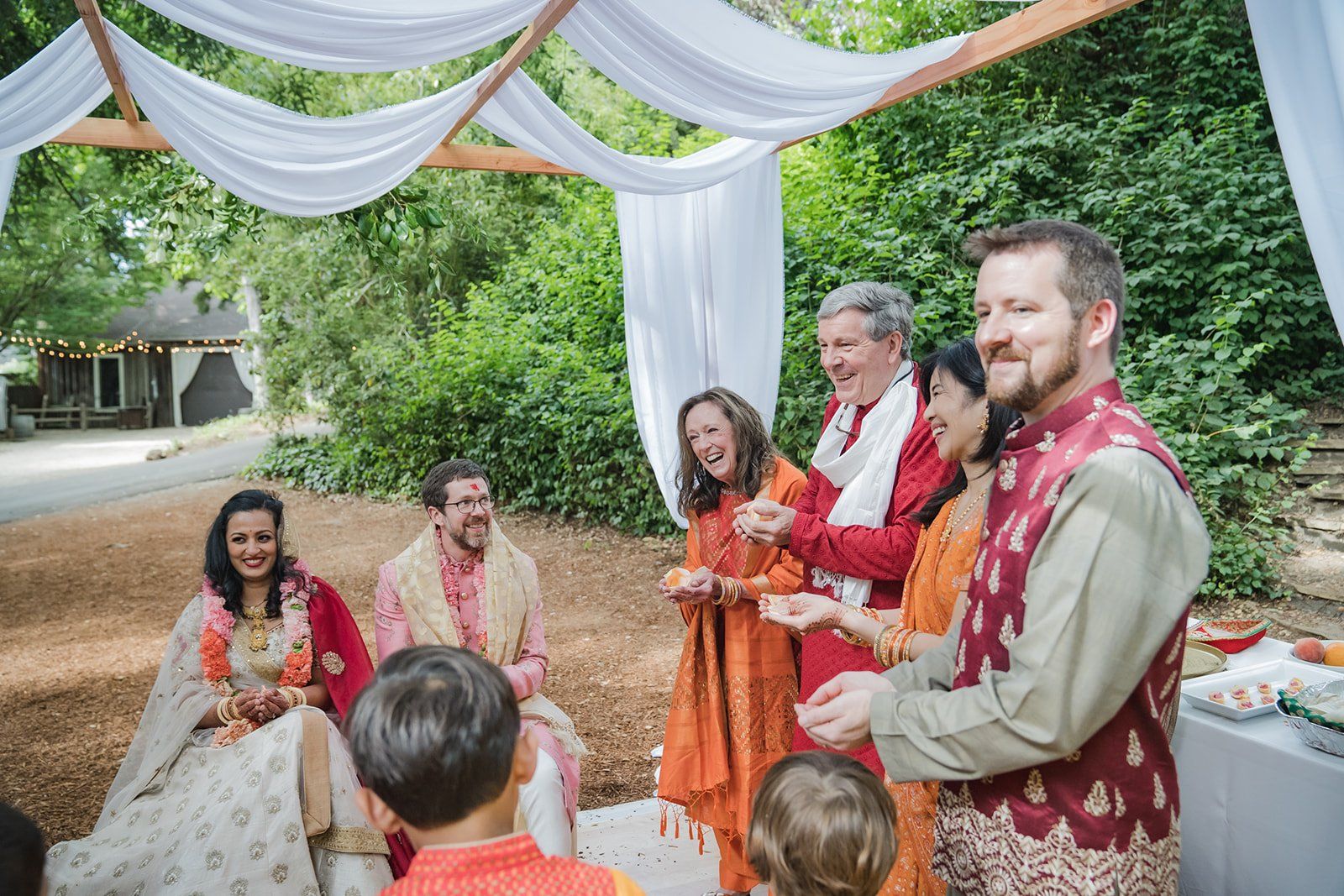 indian micro wedding, Family, and a Break Between Two Ceremonies