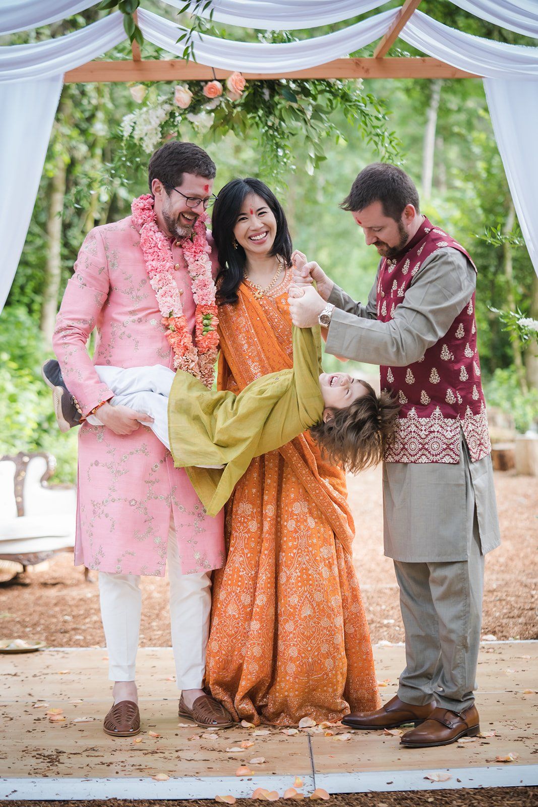 indian micro wedding, The Hindu Ceremony and the Western Vows. One Small Indian Wedding, Two Ceremonies