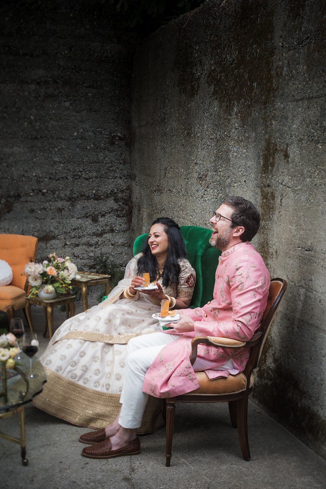 indian micro wedding, Family, and a Break Between Two Ceremonies