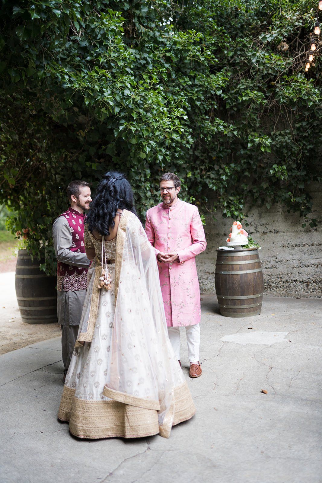 indian micro wedding, Family, and a Break Between Two Ceremonies
