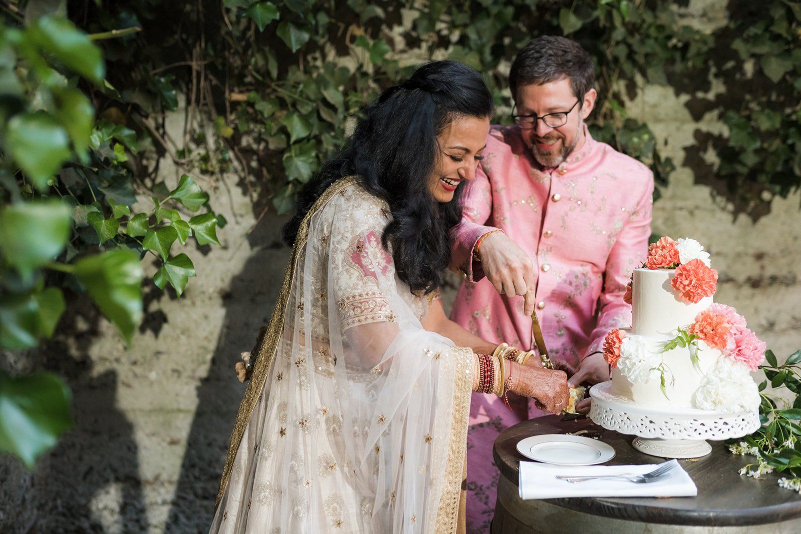 indian micro wedding, Family, and a Break Between Two Ceremonies