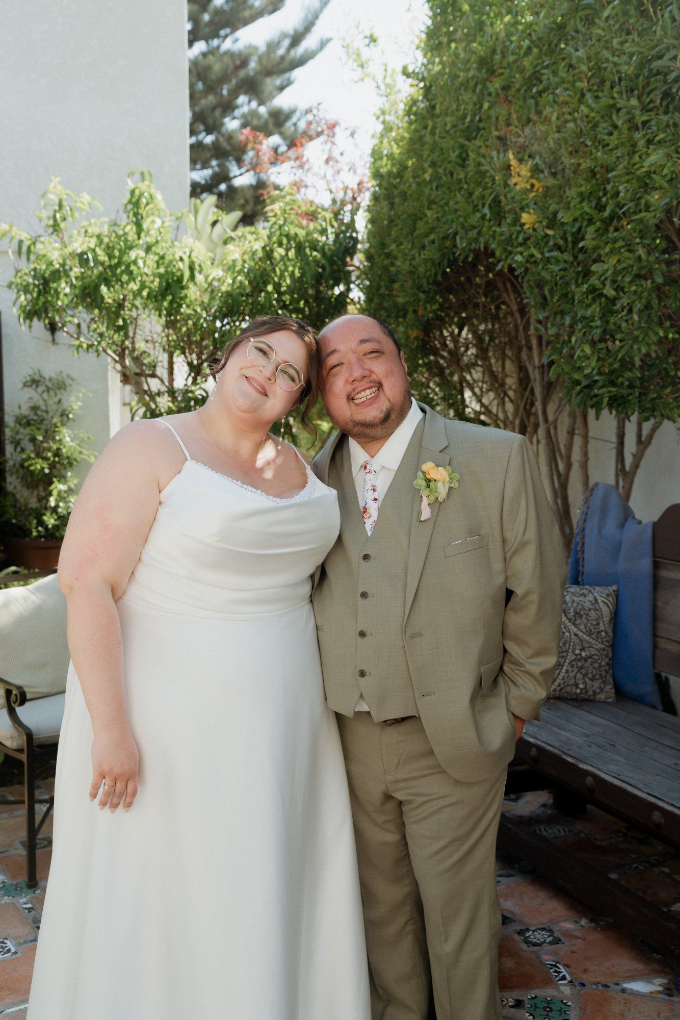 spring villa micro wedding at villa francesca, socal, Portraits in the Villa Gardens. SoCal Villa Wedding in Spring