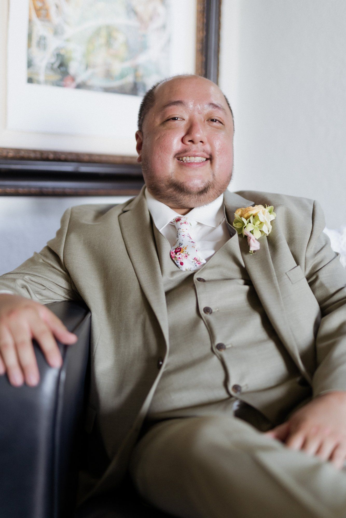 spring villa micro wedding at Villa Francesca, Portraits in the Villa Gardens, a SoCal Spring Wedding