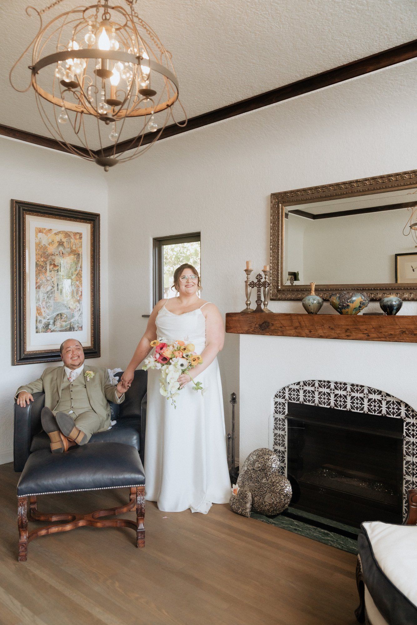 spring villa micro wedding at villa francesca, socal, Portraits in the Villa Gardens. SoCal Villa Wedding in Spring