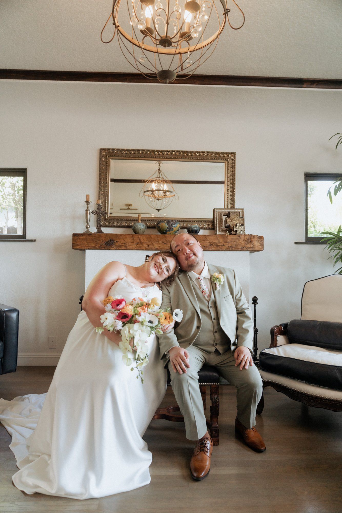 spring villa micro wedding at villa francesca, socal, Portraits in the Villa Gardens. SoCal Villa Wedding in Spring