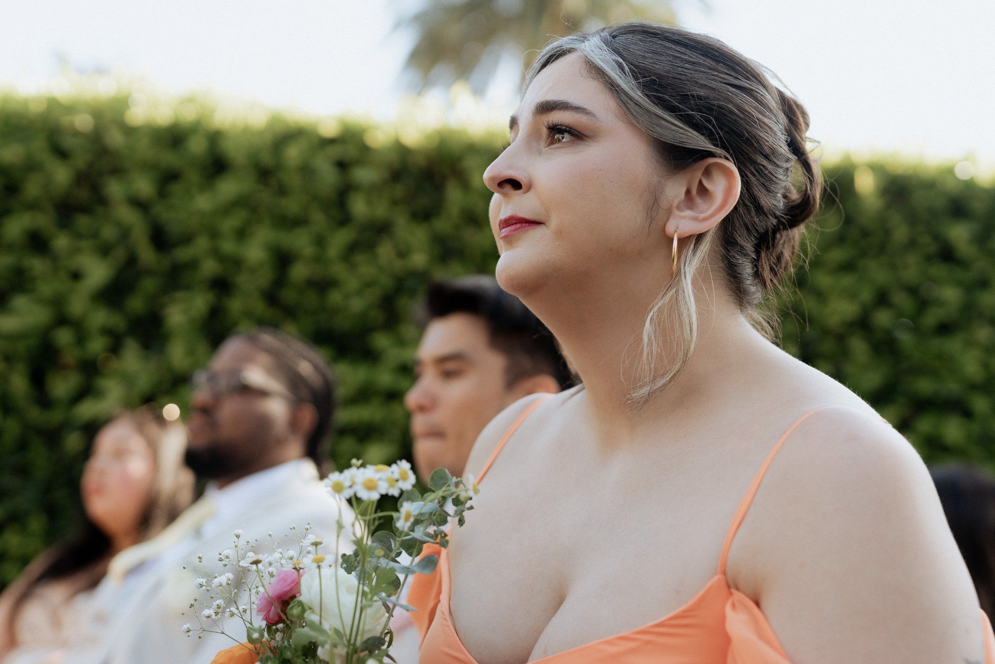 spring villa micro wedding at Villa Francesca, An Ocean-View Villa Ceremony in the Courtyard