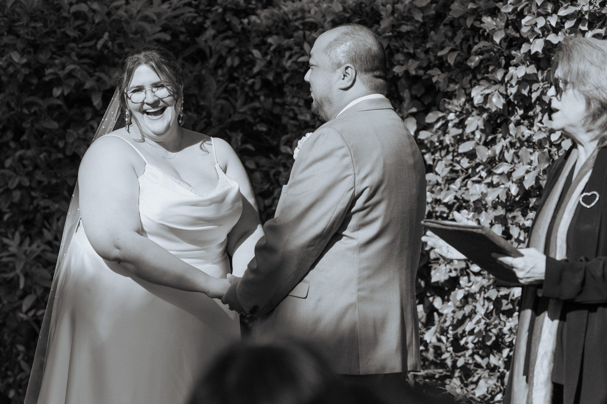 spring villa micro wedding at villa francesca, socal, An Ocean-View Villa Ceremony in the Courtyard