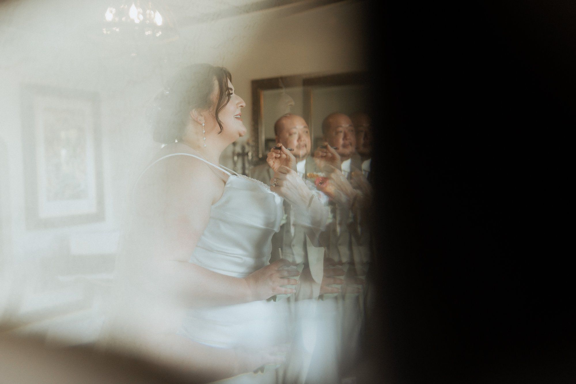 spring villa micro wedding at Villa Francesca, Getting Ready at Villa Francesca