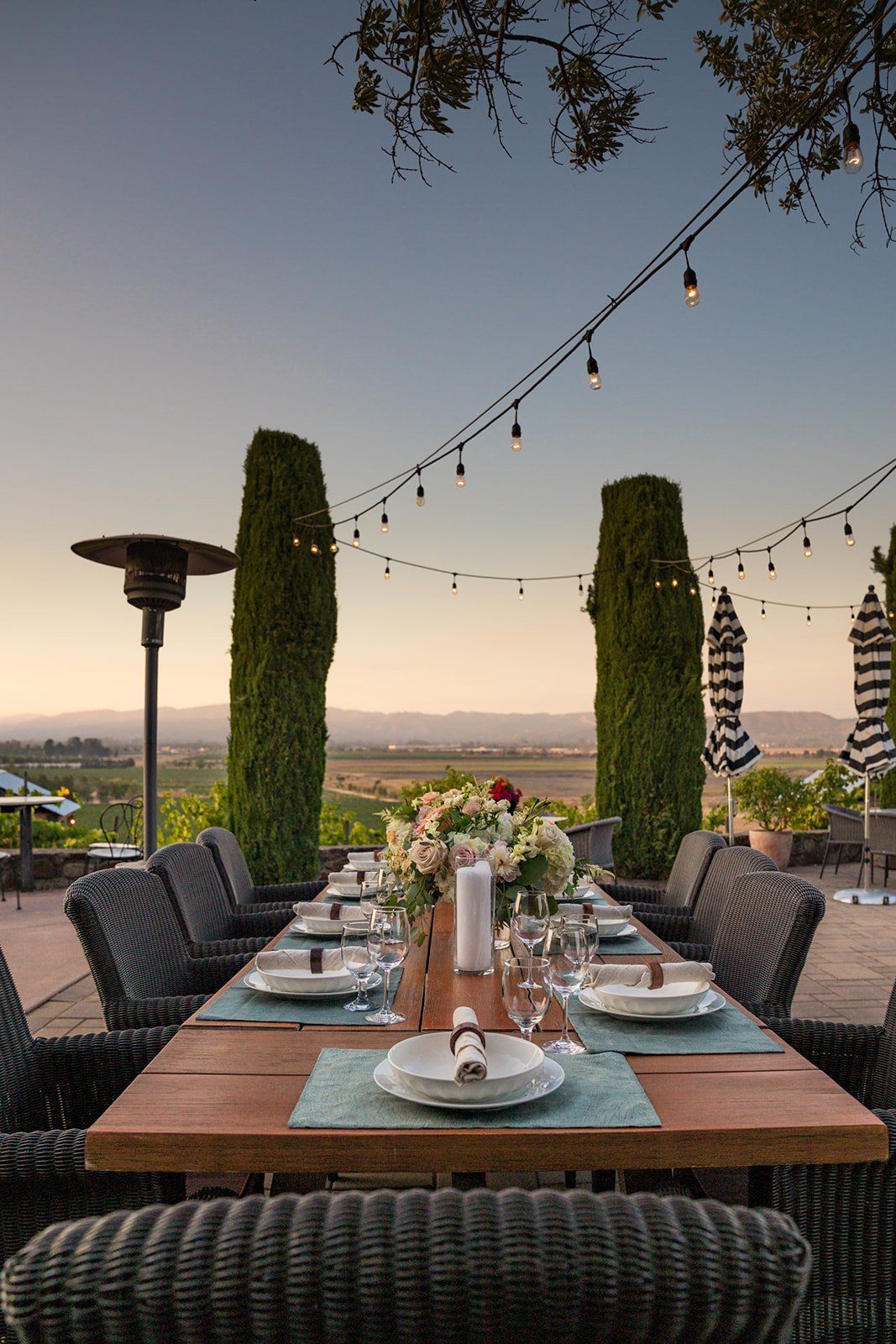 vineyard wedding at viansa in sonoma, Dinner and Dancing at Viansa
