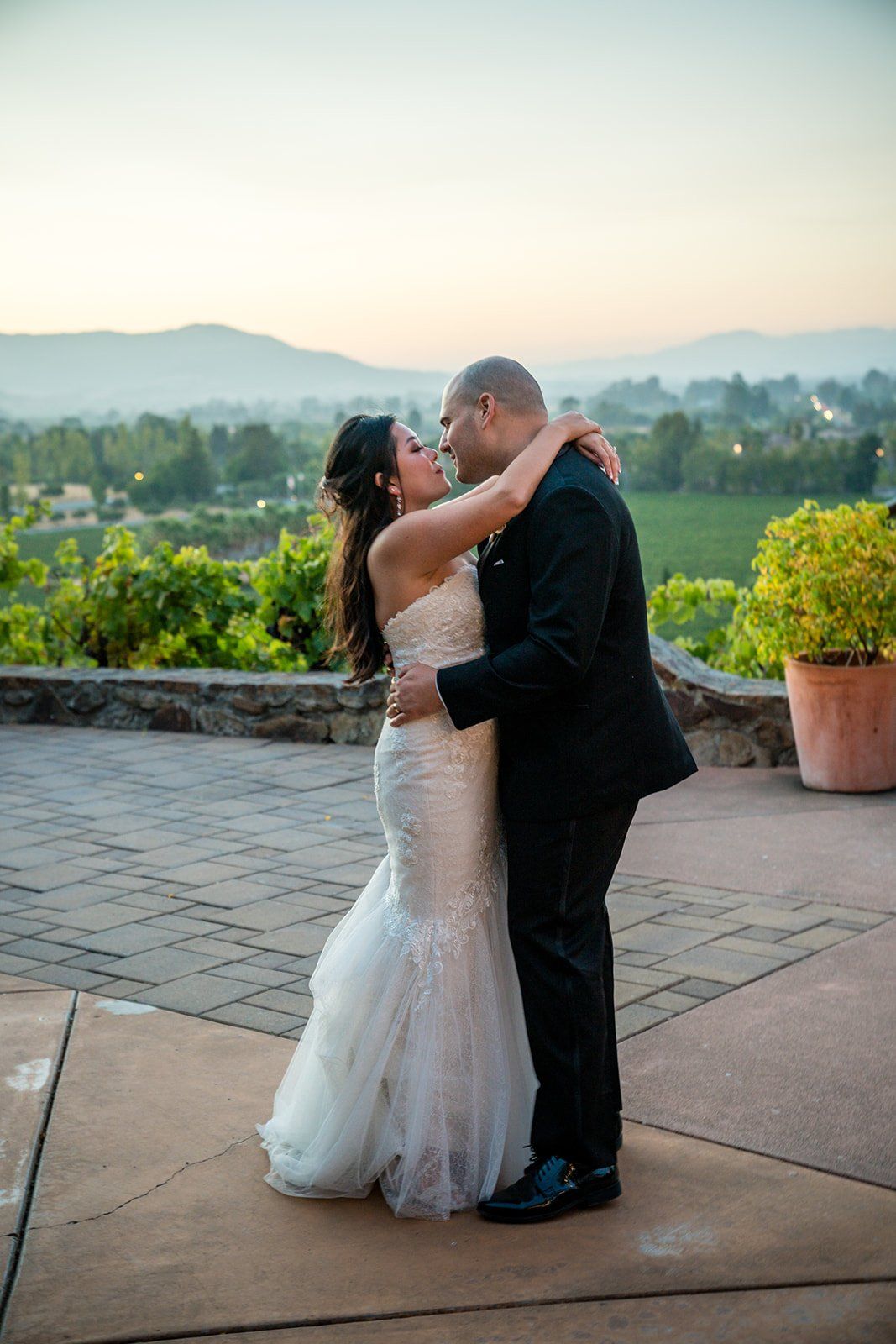 vineyard wedding with the dog as greeter at viansa sonoma, Family Photos and the Vineyard