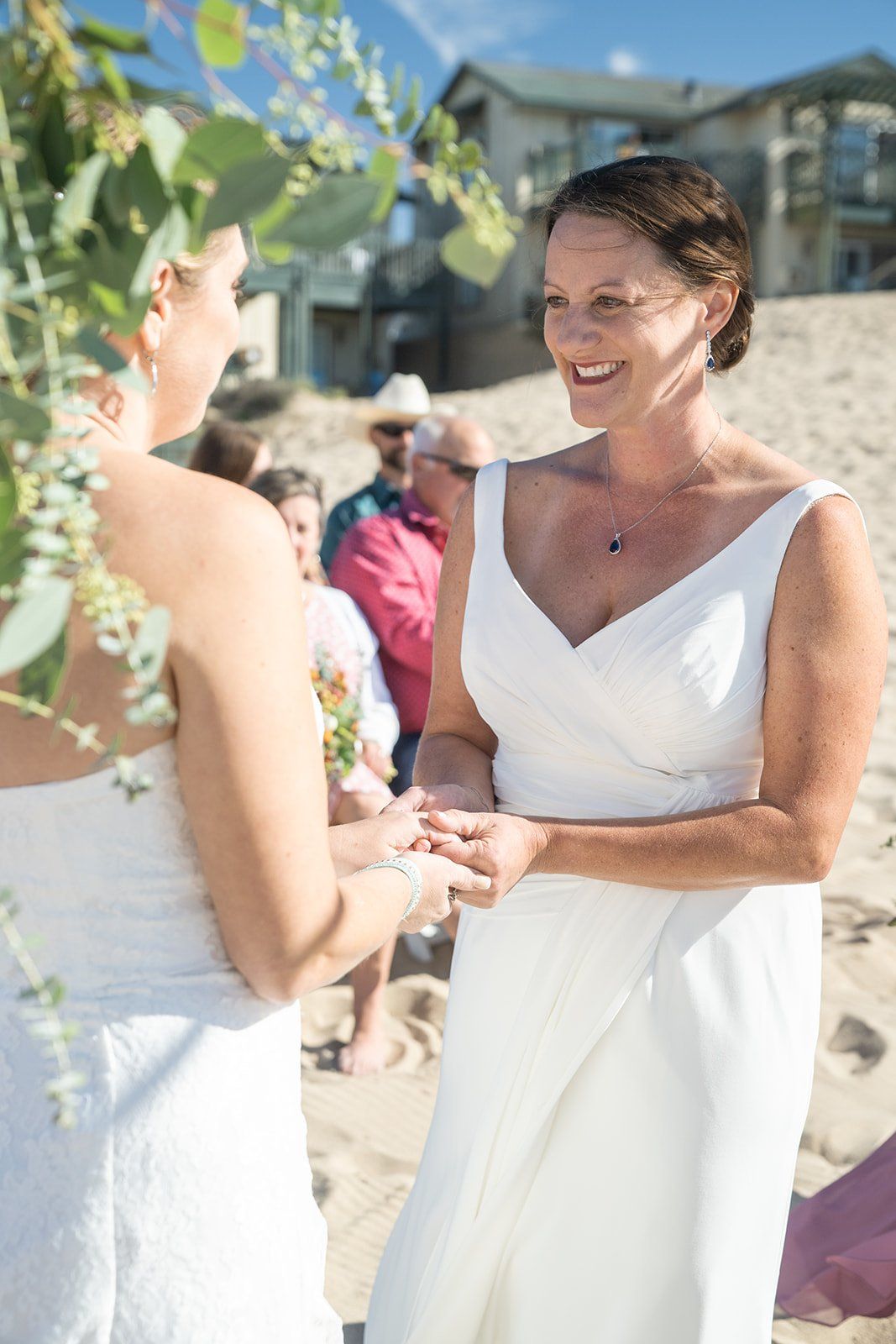 beachfront micro wedding on monterey bay, A Beachfront Ceremony on the Monterey Bay Sand
