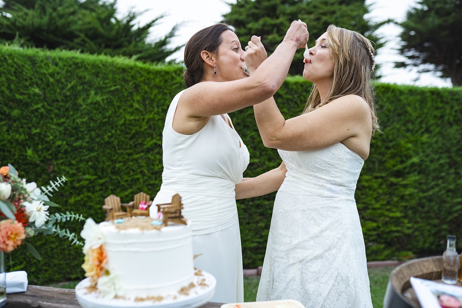 beachfront micro wedding on monterey bay, Dinner on the Lodge Lawn, S'mores by the Bonfire