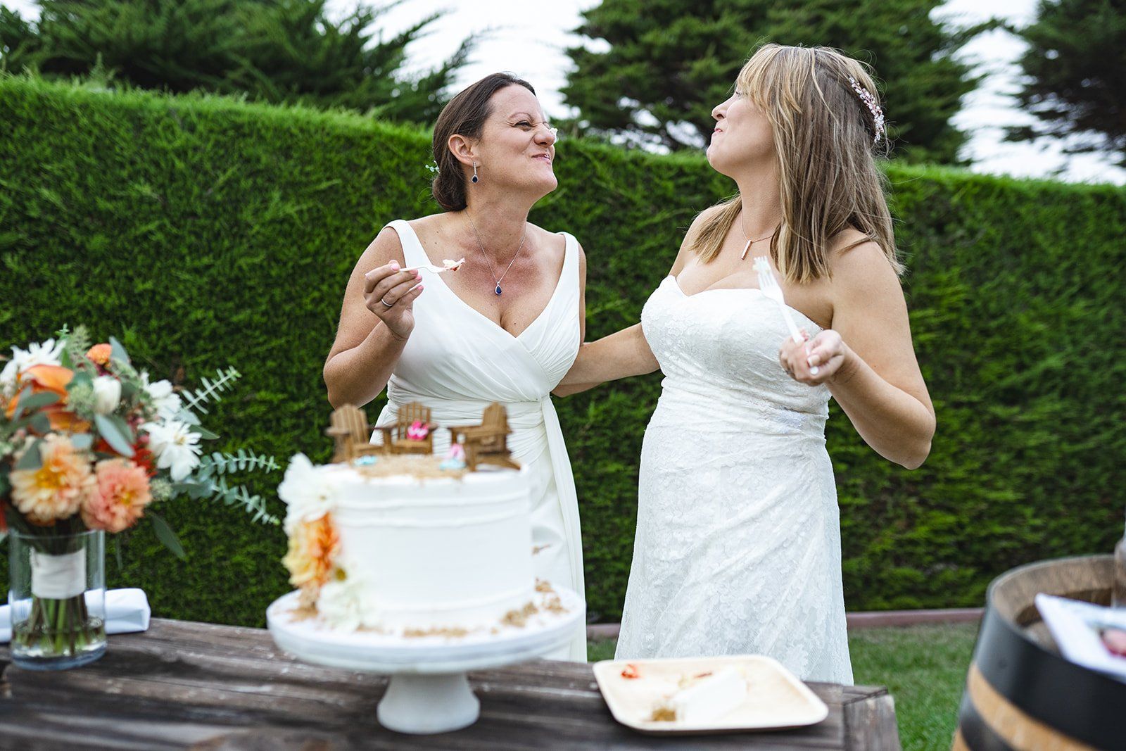 beachfront micro wedding on monterey bay, Dinner on the Lodge Lawn, S'mores by the Bonfire