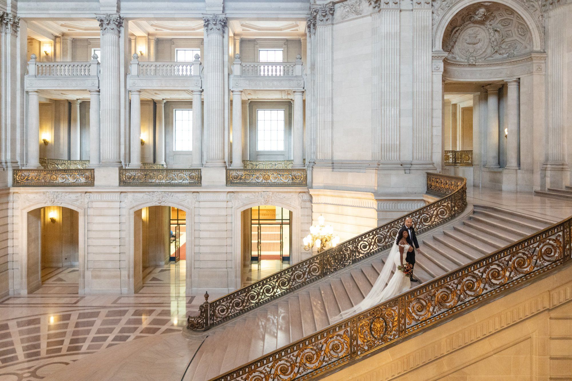 interracial city hall micro wedding, Both Families Through the Galleries