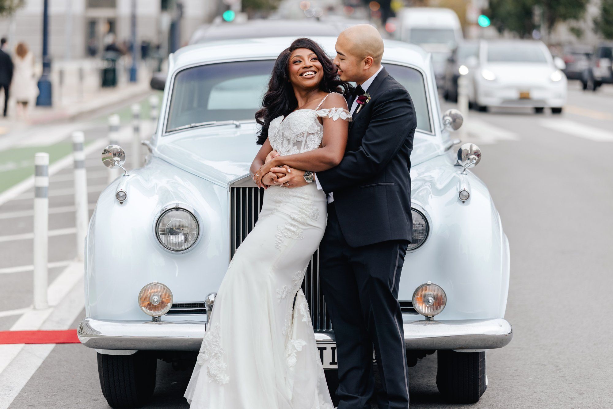 interracial city hall micro wedding, Both Families Through the Galleries