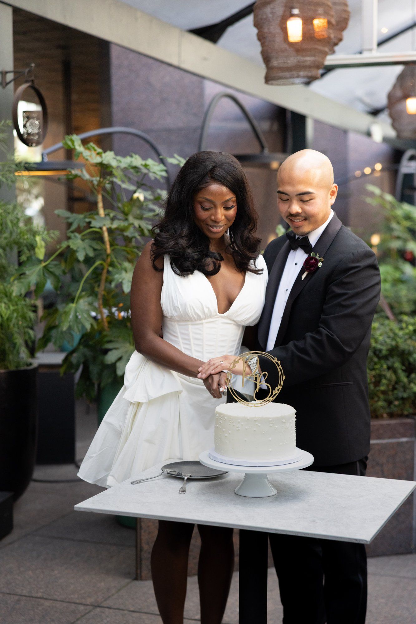 interracial city hall micro wedding, Both Families Through the Galleries