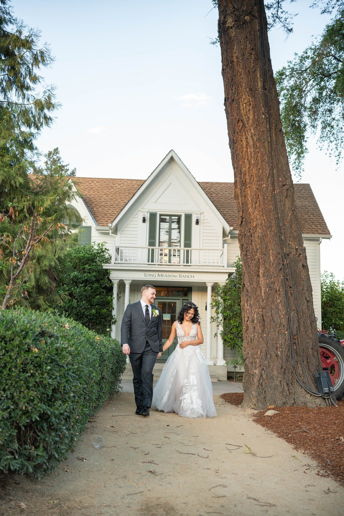 farm-to-table vineyard wedding at farmstead, st helena, Cocktail Hour and Portraits at This 32-Guest Napa Farm Wedding