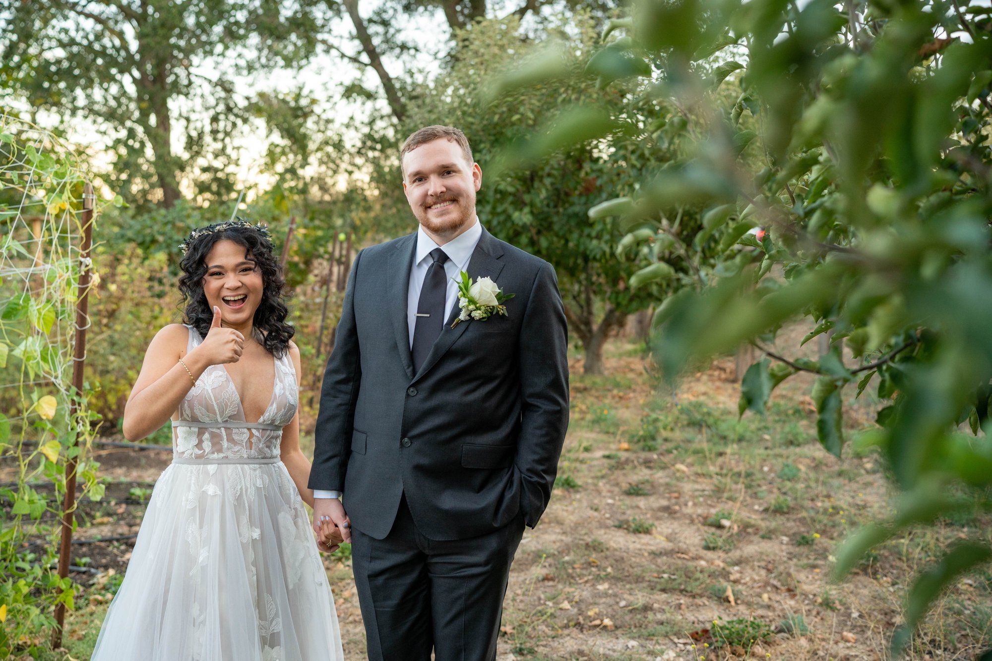 farm-to-table vineyard wedding at farmstead, st helena, Cocktail Hour and Portraits at This 32-Guest Napa Farm Wedding