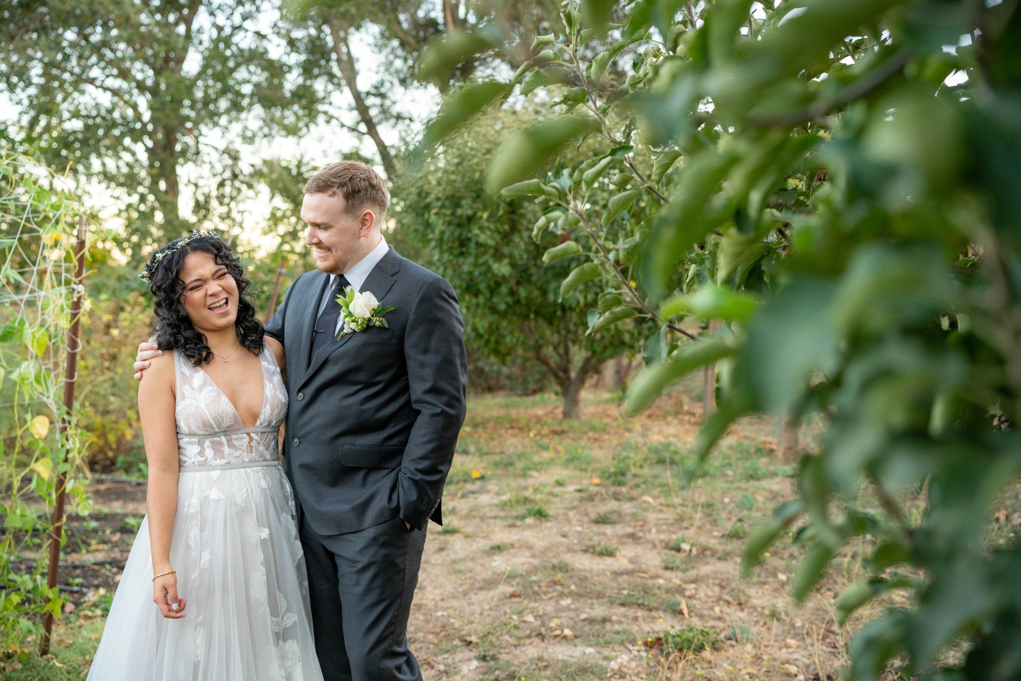 A farm-to-table vineyard wedding at Farmstead, Cocktail Hour at This 32-Guest Napa Farm Wedding