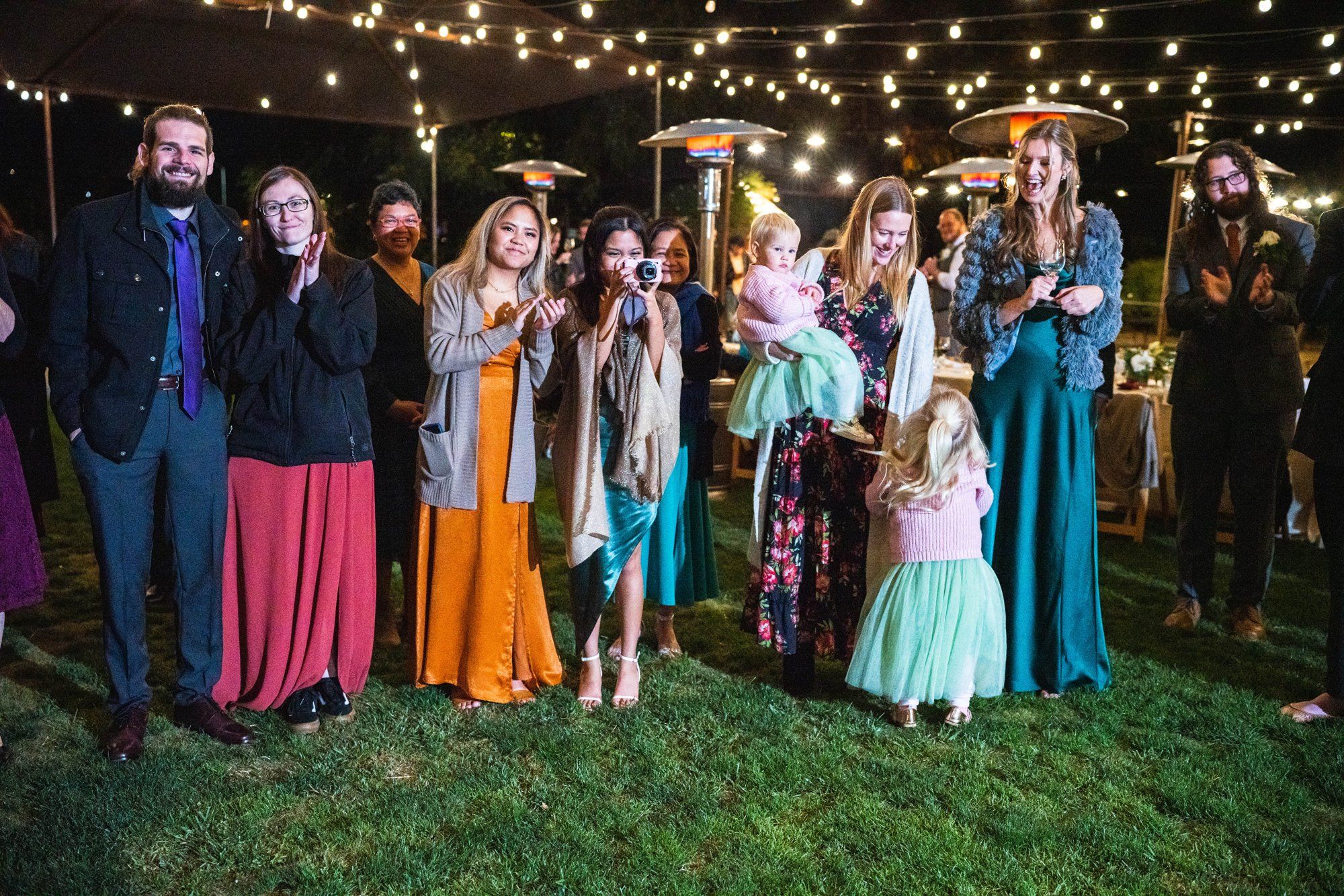farm-to-table vineyard wedding at farmstead, st helena, Dinner on The Lawn