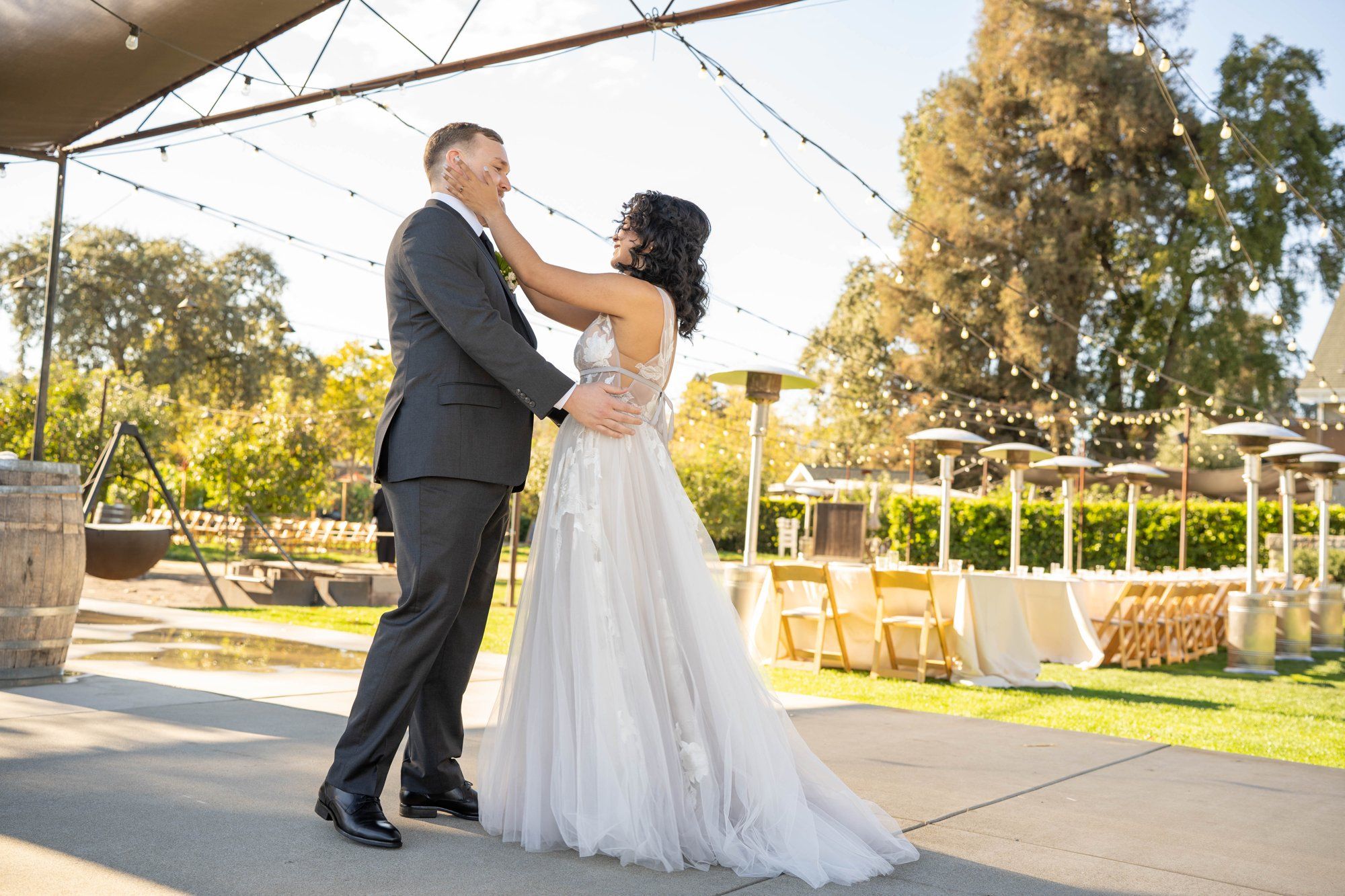 farm-to-table vineyard wedding at farmstead, st helena, Cocktail Hour and Portraits at This 32-Guest Napa Farm Wedding