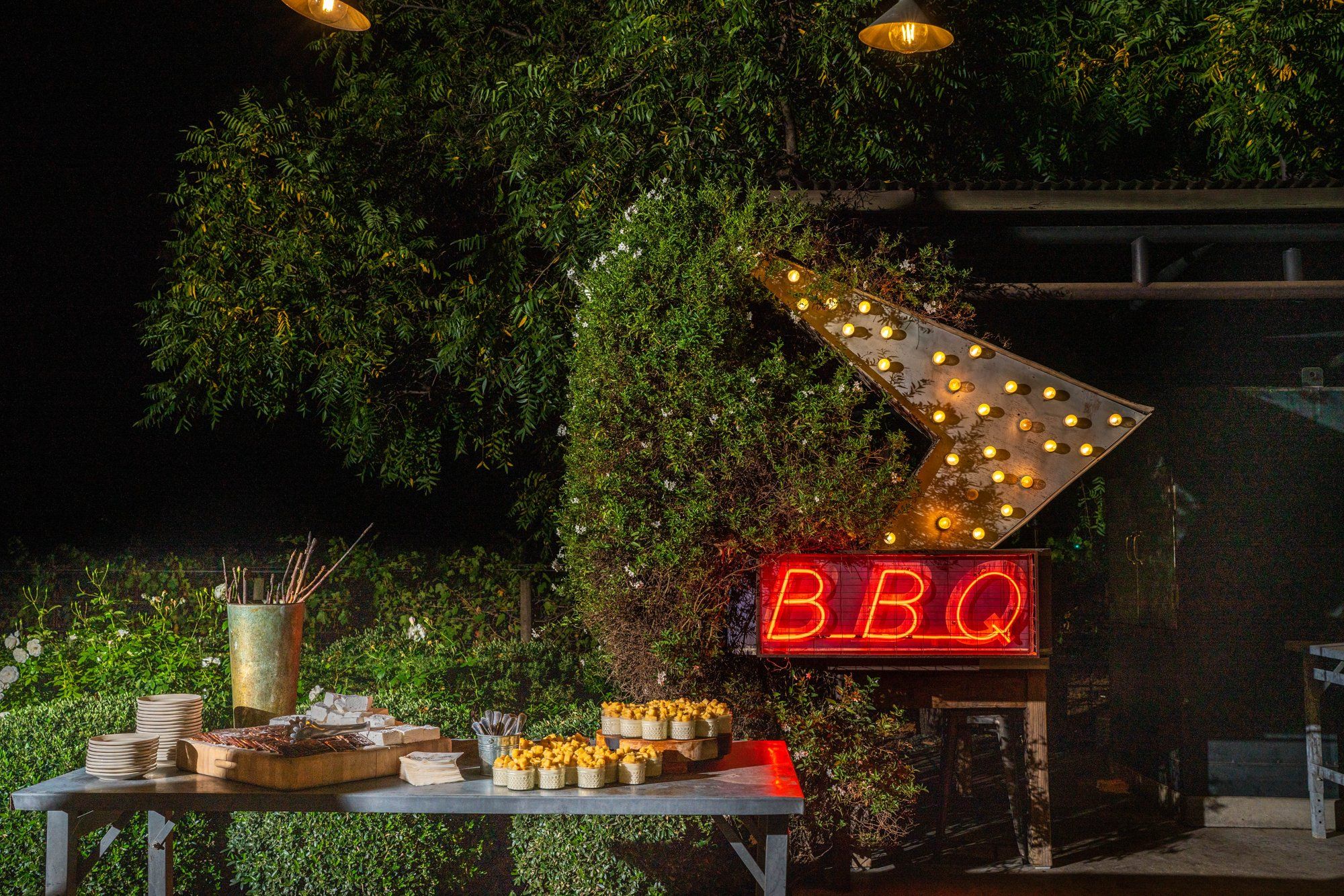 A farm-to-table vineyard wedding at Farmstead, Dinner on The Lawn at Long Meadow Ranch