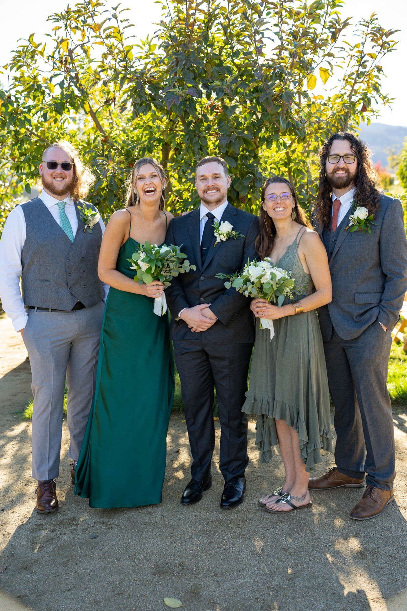 farm-to-table vineyard wedding at farmstead, st helena, Cocktail Hour and Portraits at This 32-Guest Napa Farm Wedding