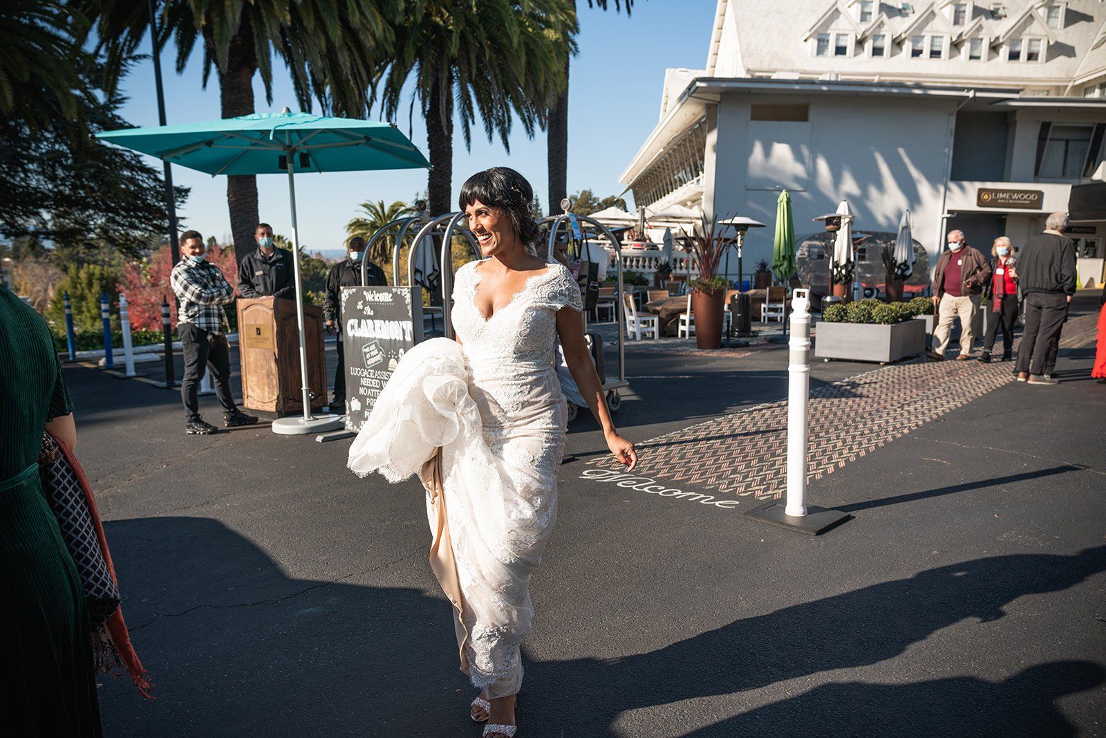redwoods park ceremony + graduate berkeley reception (with a bus), Portraits and a First Dance in the Grove