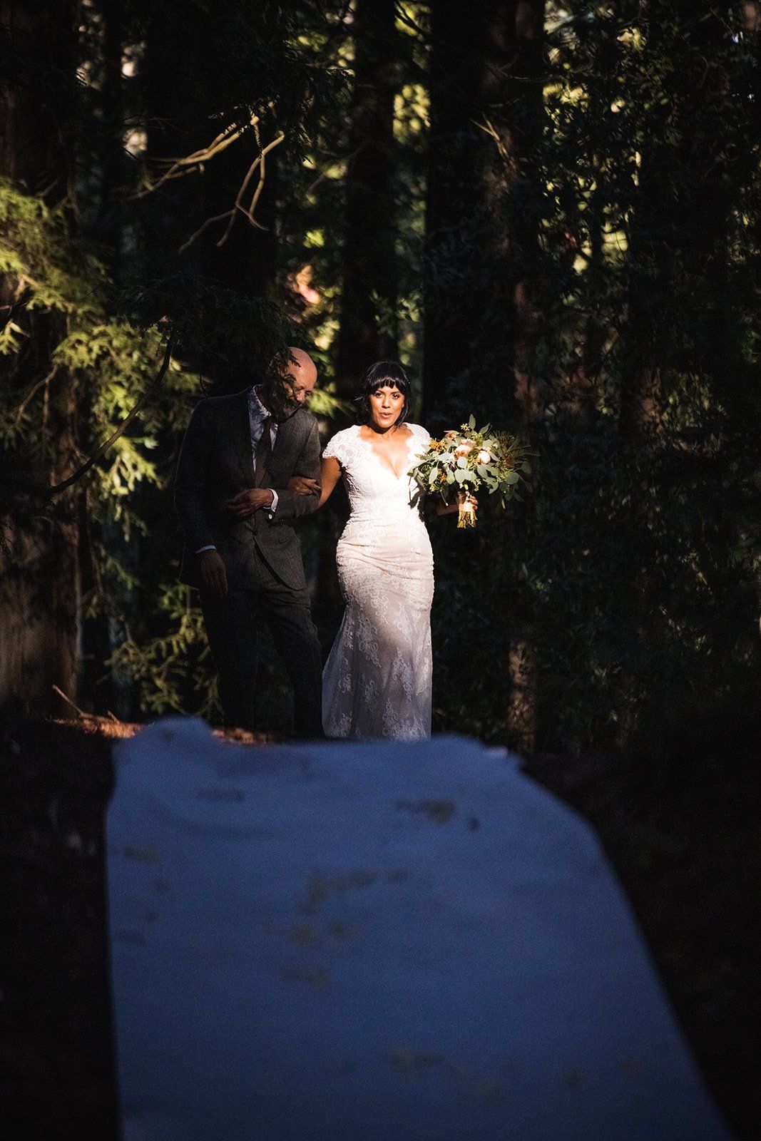 redwoods park ceremony + graduate berkeley reception (with a bus), Under the Redwoods at Roberts Regional, a Two-Venue Berkeley Wedding
