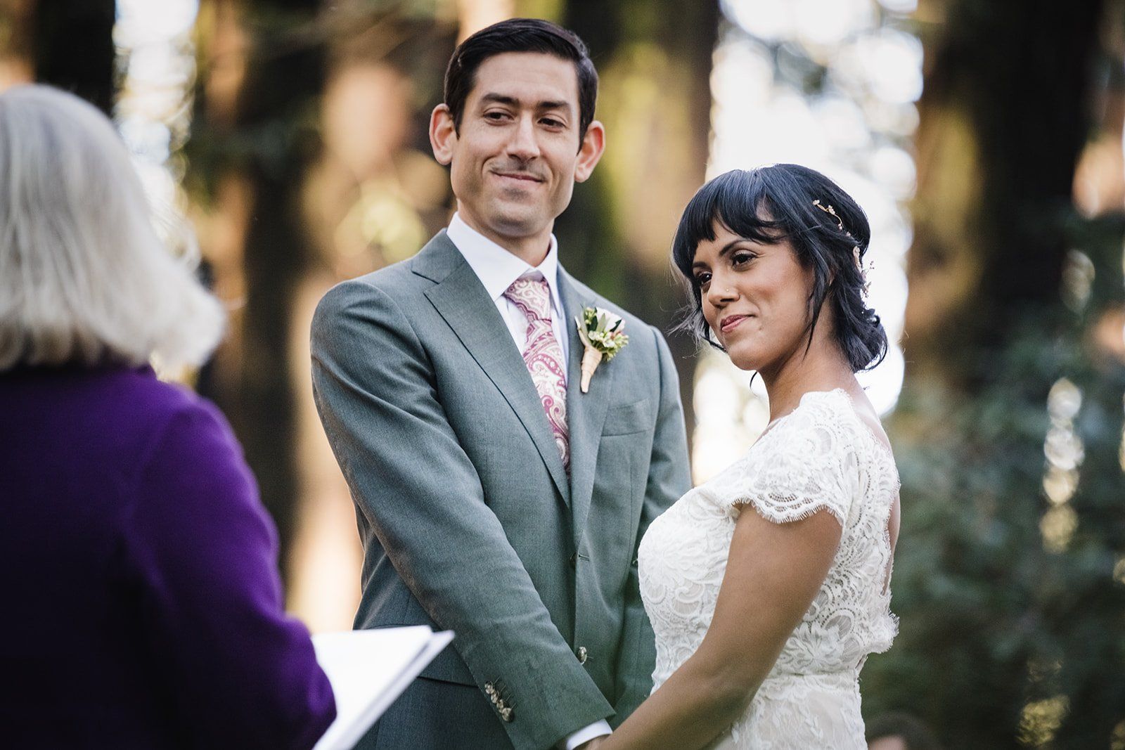 redwoods park ceremony + graduate berkeley reception (with a bus), Under the Redwoods at Roberts Regional, a Two-Venue Berkeley Wedding